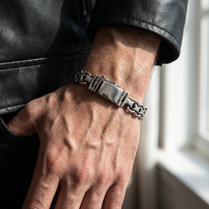 Men x silver 925 bracelet 10mm