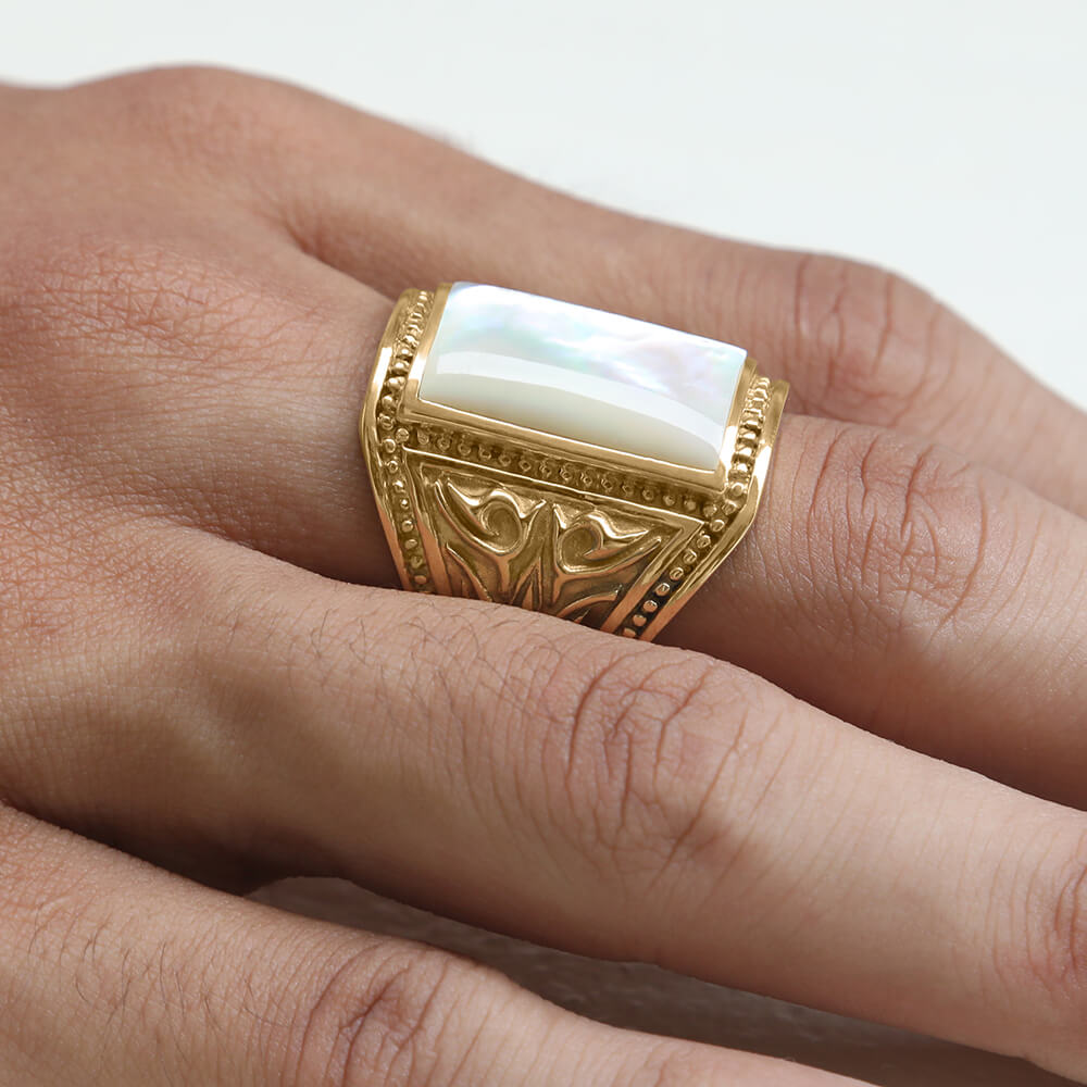 mens 18k gold ring