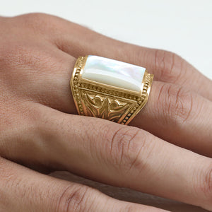 mens 18k gold ring