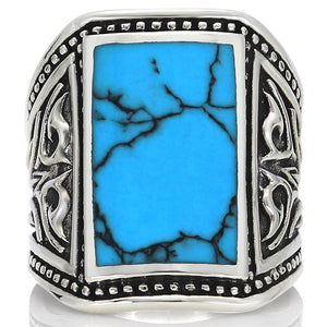 turquoise rings mens