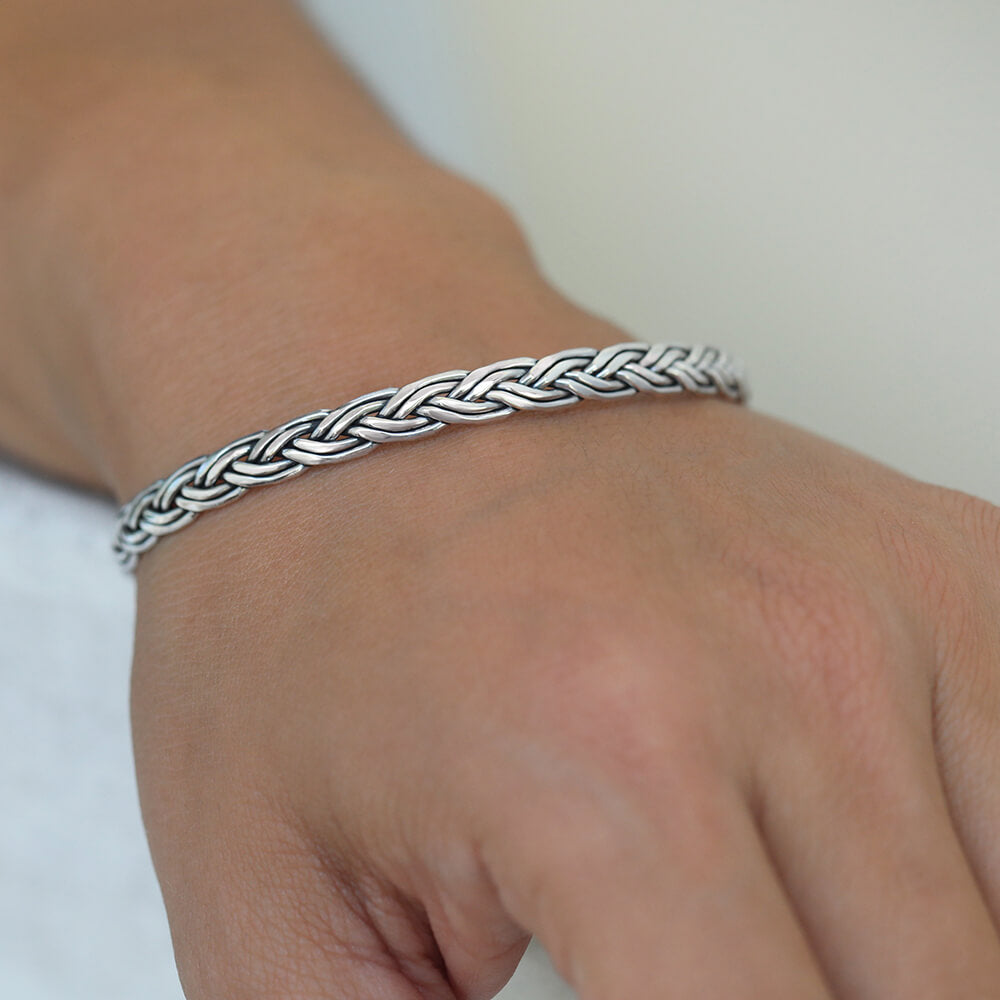silver cuff bracelet