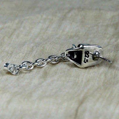 silver skull with chain high quality vy jewelry for her gift girlfriend punk biker rock cool