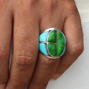green turquoise ring