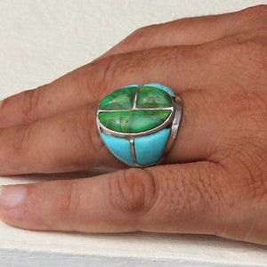 green stone ring