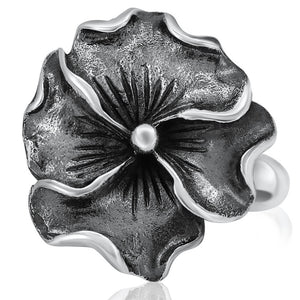 Silver Flower Ring