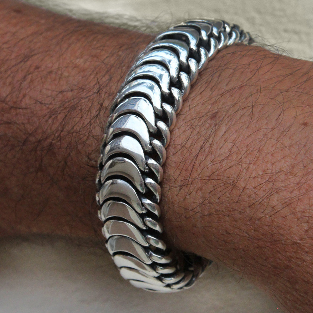 Silver bracelet for men