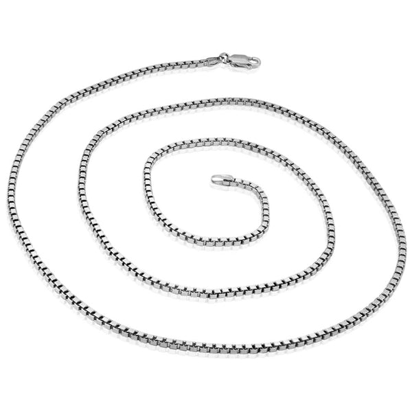 Matoa Solid 925 Sterling Silver Chain 1mm Italian Jamaica Matoa Solid 925 Sterling Silver Chain 1mm Italian Jamaica