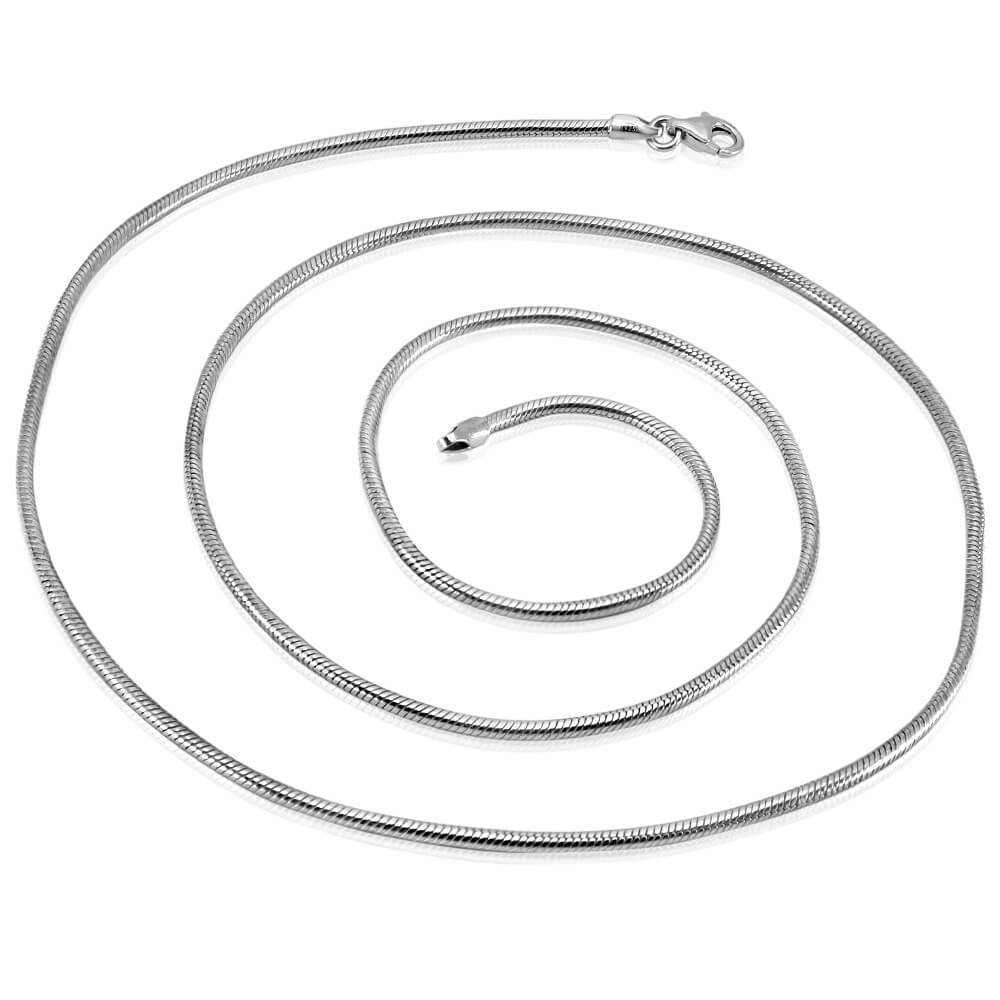 Silver snake chain