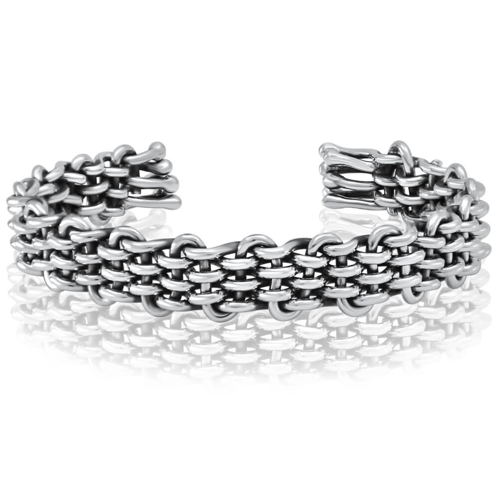 men silver cuff