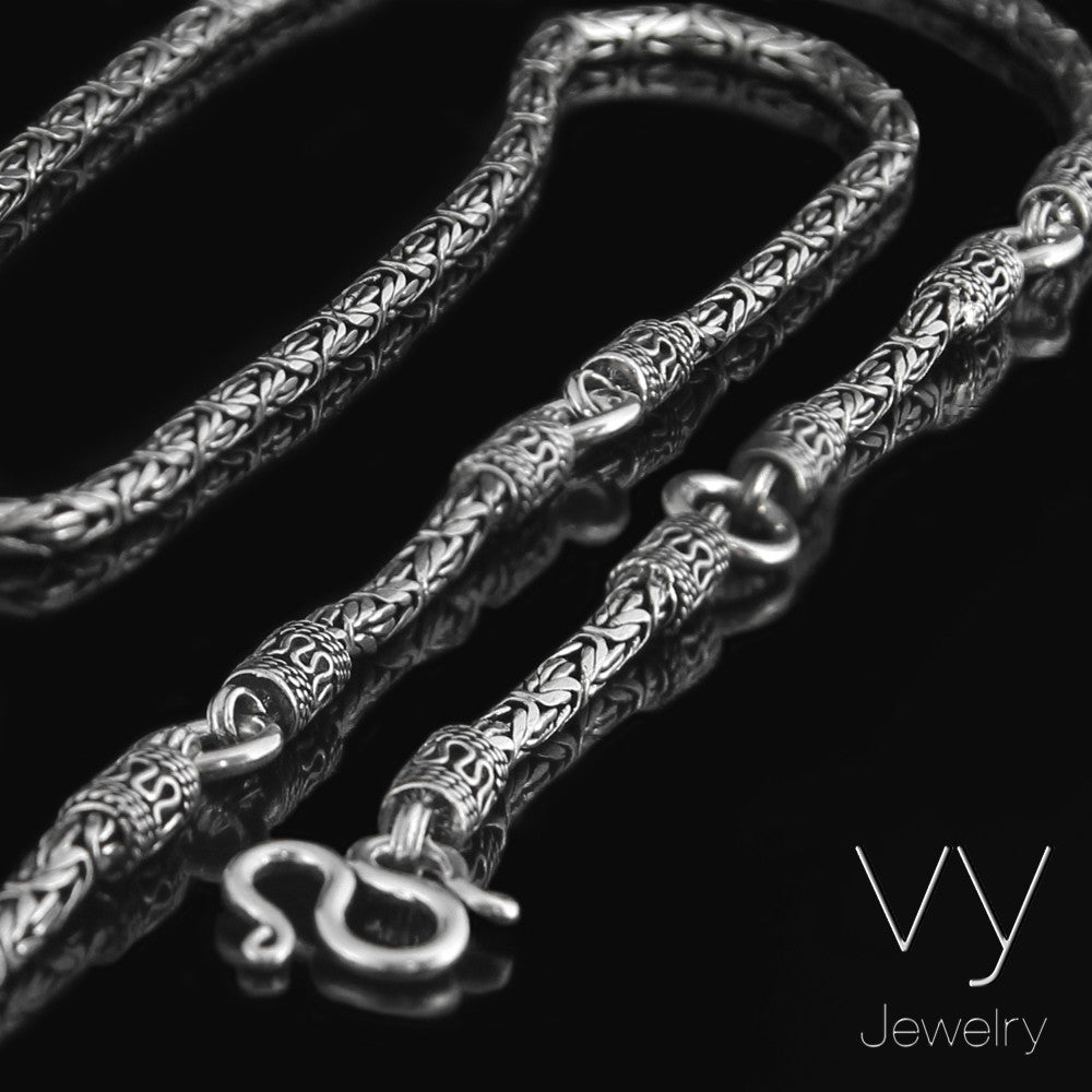Byzantine silver chain