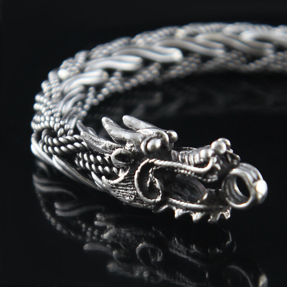 Dragon Chain - 925 Sterling Silver Men Necklace 18 to 30 in. - VY Jewelry