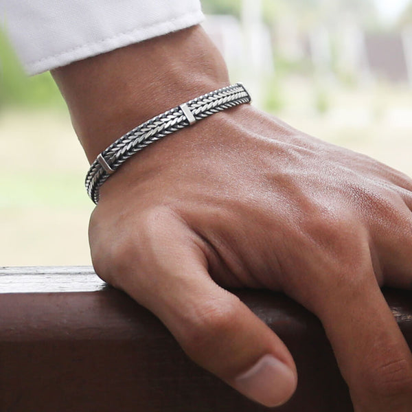 Men Silver Bracelet at Best Price in India