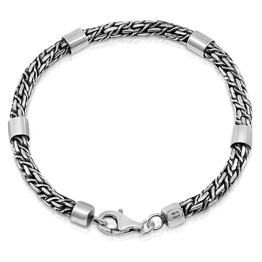 Cudworth Braided Italian Leather Bracelet in Brown Cudworth Braided Italian Leather Bracelet in Brown