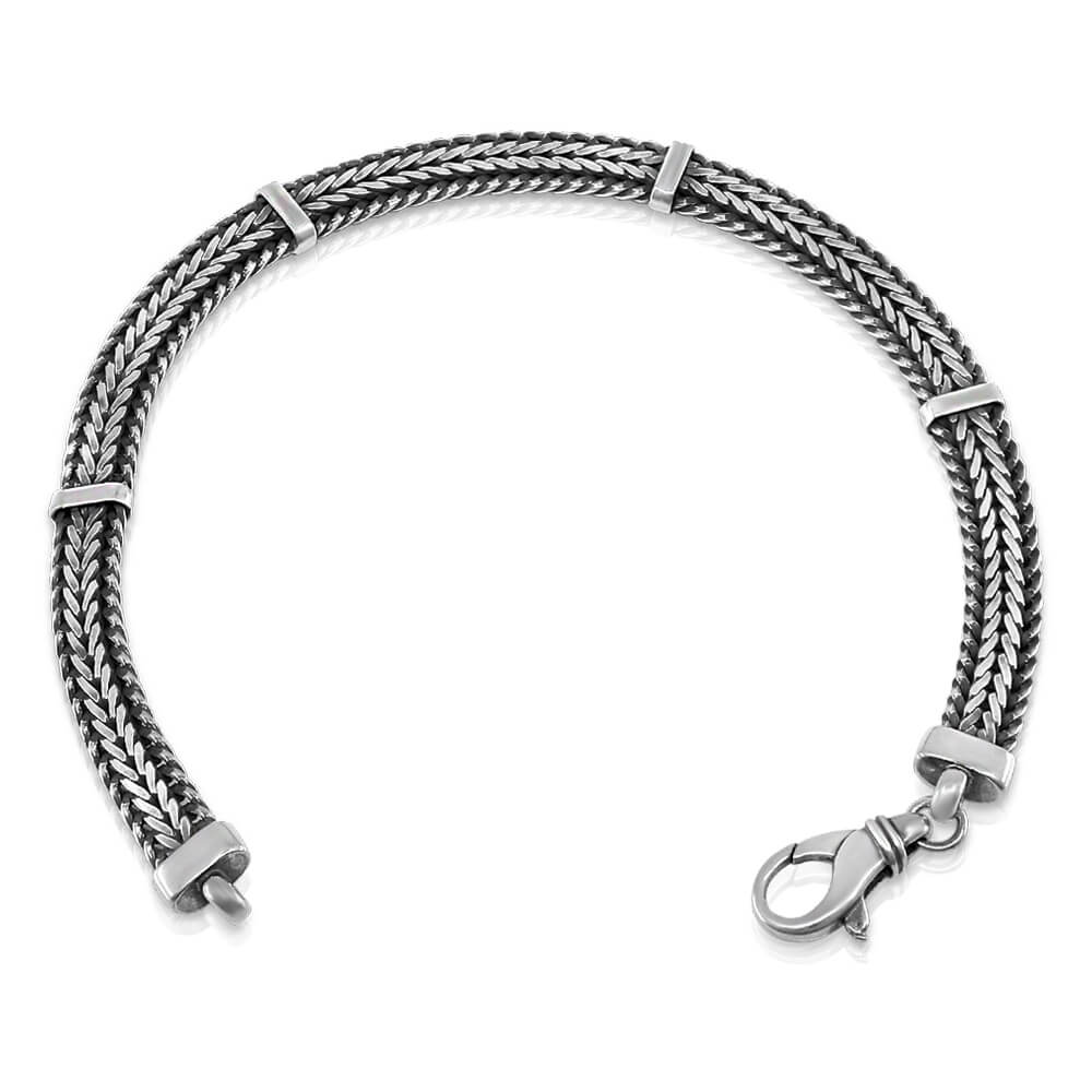 925 Italy Bracelet - Classic Milan for Men Italian Silver - VY Jewelry