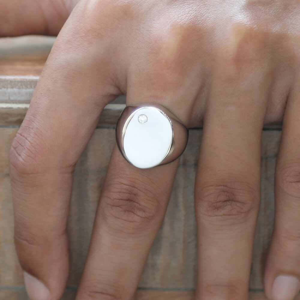 silver ring for men