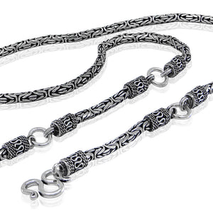 Byzantine silver chain
