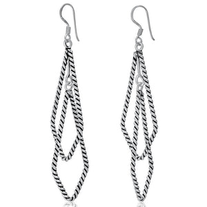 silver dangle earrings