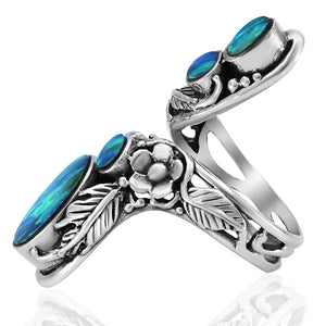 blue opal ring