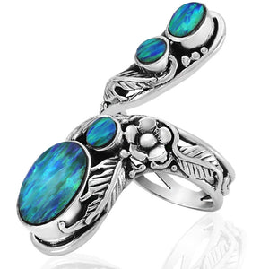 blue opal ring