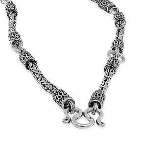 silver men necklace