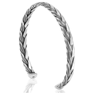Silver cuff bracelet