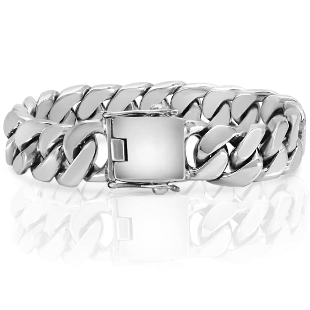 cuban silver bracelet