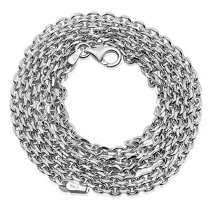 Thin silver chain