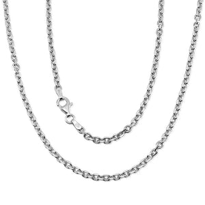 Thin silver chain