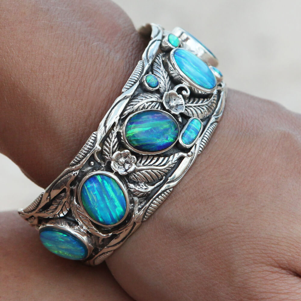 blue opal bracelet