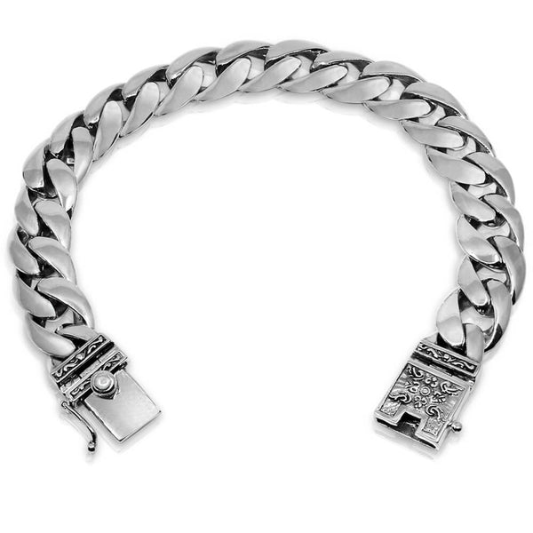 Silver Bracelet for Men & Women - Size 6 to 10.5 Inches - VY Jewelry