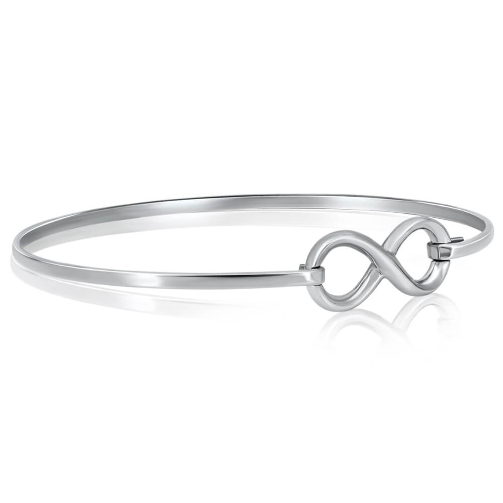 Infinity Bangle Design Infinity Bangle 925 Silver Perfect Gift for Girl & Women - VY Jewelry