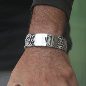 Braided Silver Bracelet