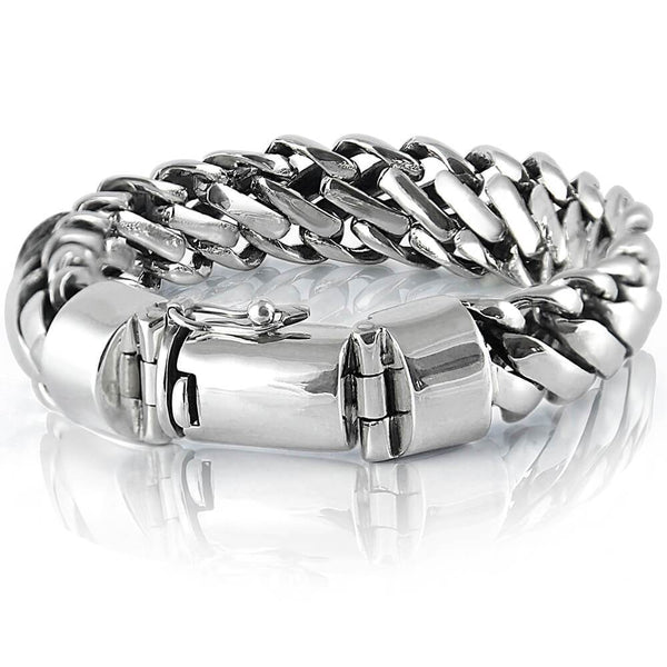 Link Bracelet Solid Stainless Steel / 10mm / 7 (Fitted)