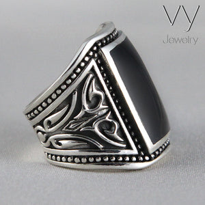 onyx men ring