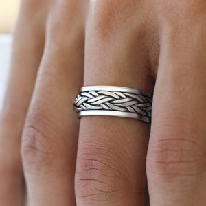 925 sterling silver spinning ring