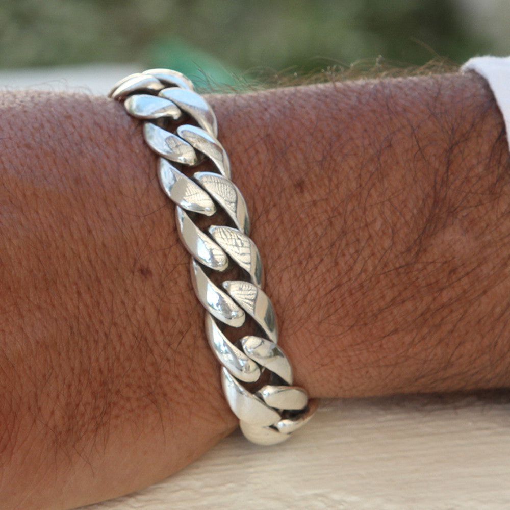 Beautiful Silver Louis Vuitton Bracelet - For Men. This item makes an ideal  gift for Engagements. W…