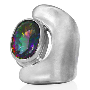 Rainbow Quartz ring
