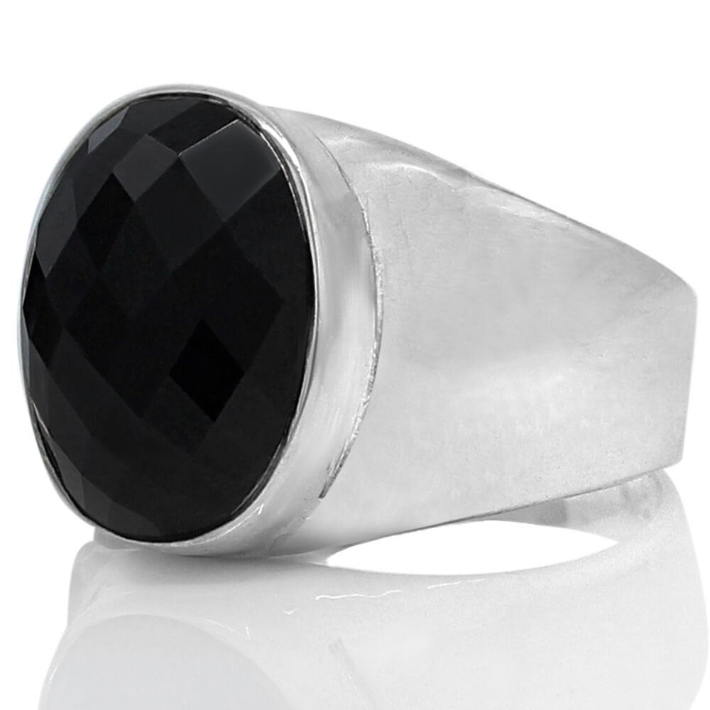 Black Onyx Ring for Men