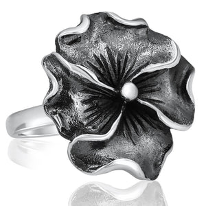 Silver Flower Ring
