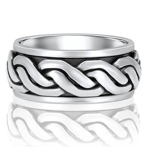 Sterling silver spinning ring