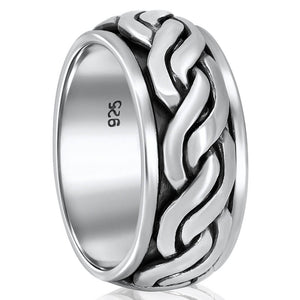 Sterling silver spinning ring