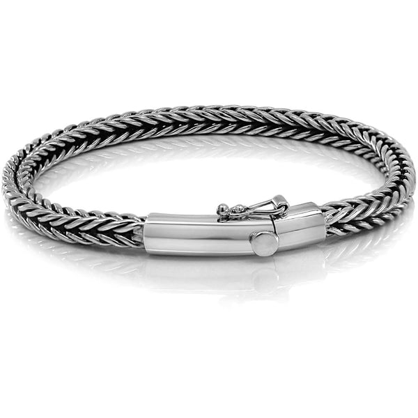 Sterling Silver Men's Bracelets Big / Small Size 7 to 10 in. - VY Jewelry