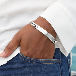 Engravable Silver Bracelet