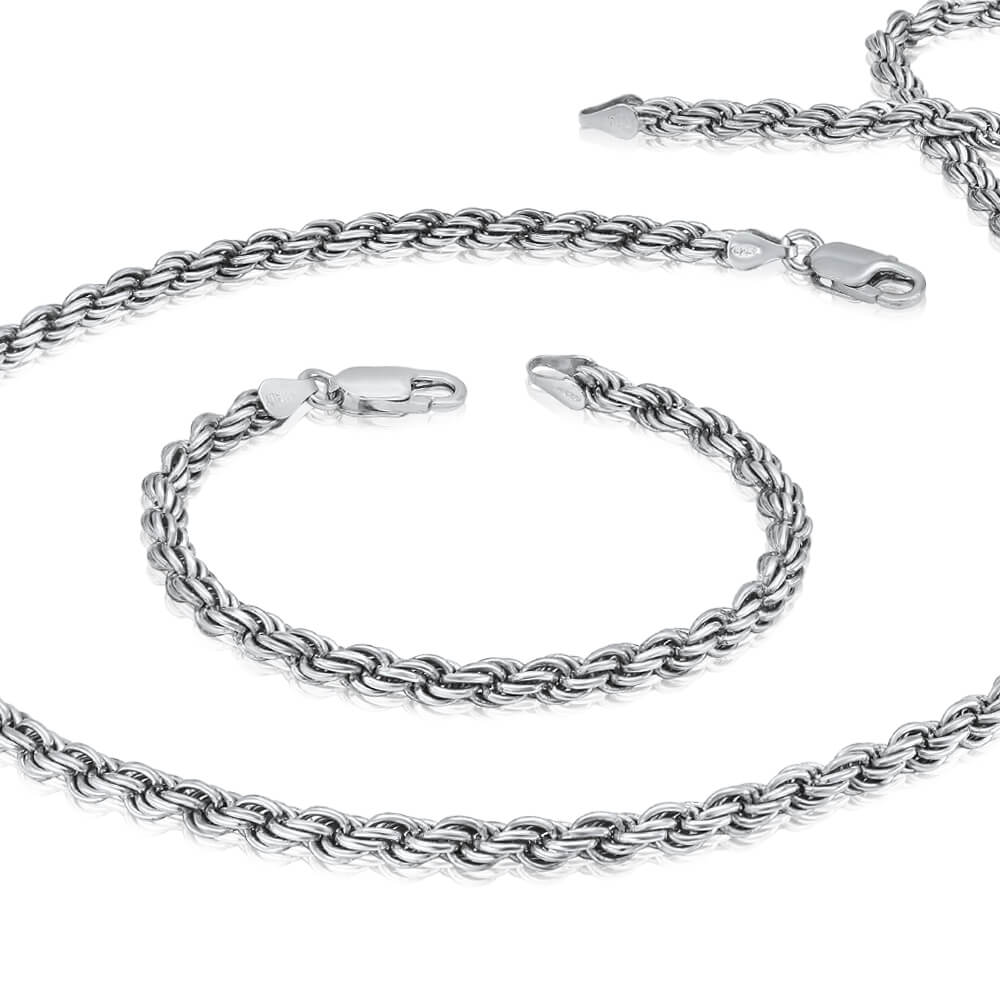 Twisted rope chain