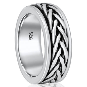 Silver Spinner rings for men