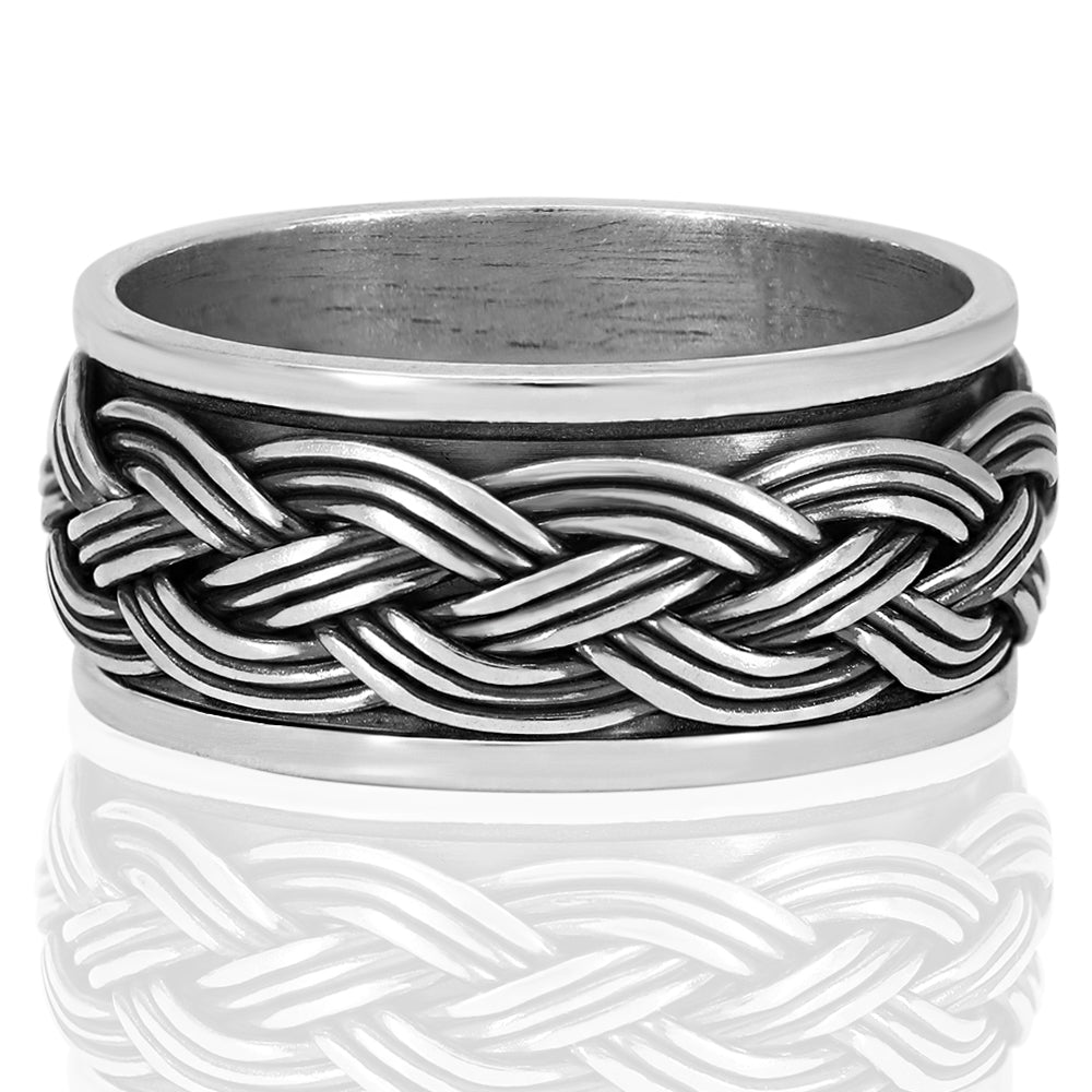 Spinner silver ring