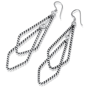 silver dangle earrings
