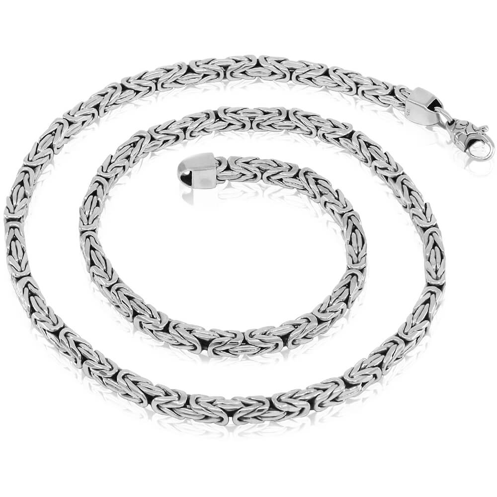 silver men necklace