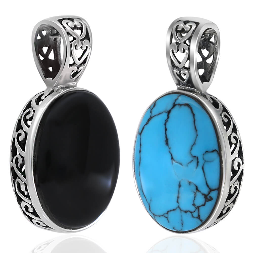 Turquoise Onyx Pendant