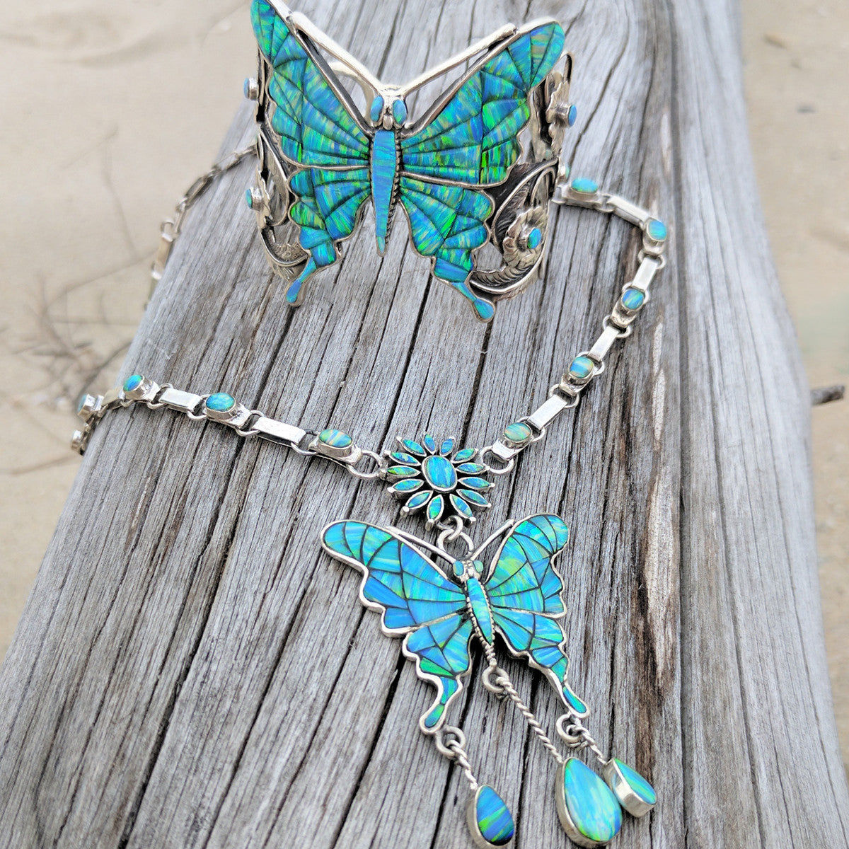Blue Butterfly Necklace